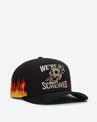 Field Grade Were All Screwed Flame Twill Trucker  1005171 Black 1