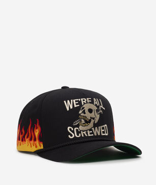 Were All Screwed Flame Twill Trucker 