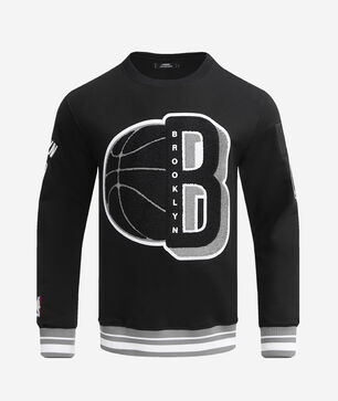 Brooklyn Nets Mash Up Rib Fleece Crewneck