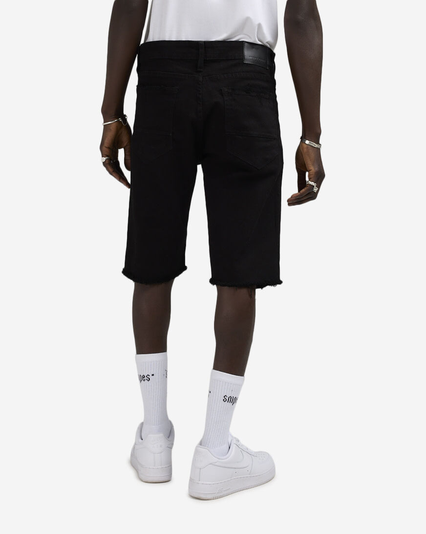 Shop Jordan Craig Rip and Repair Twill Shorts JS3219S-BLK black