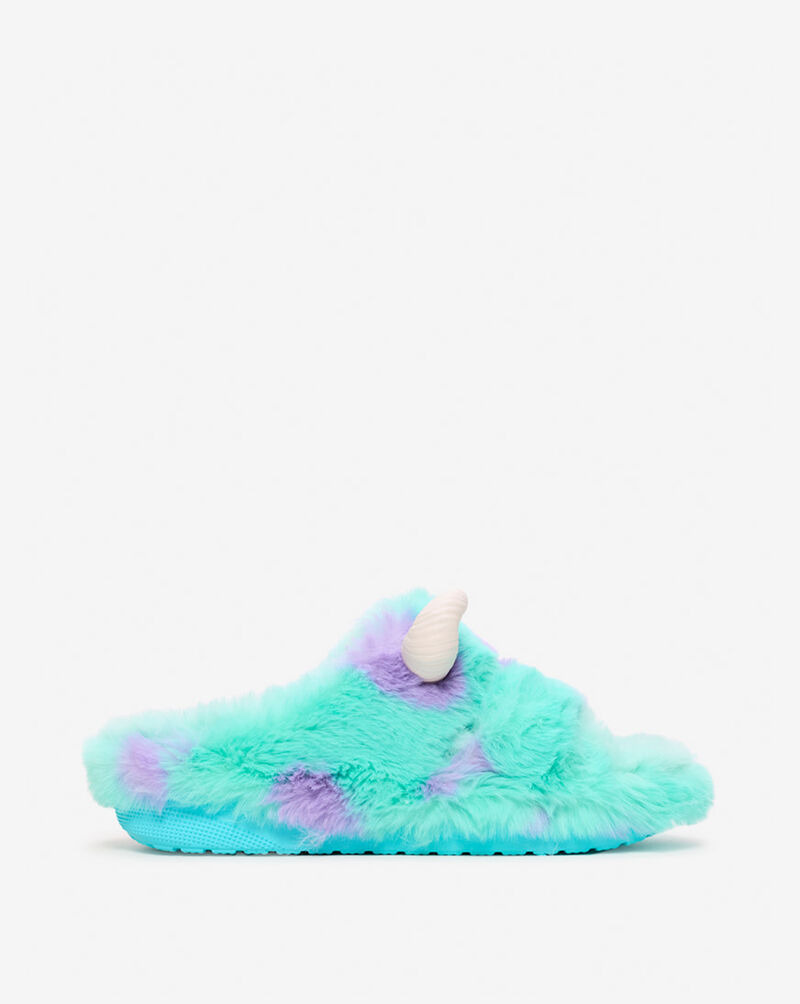 Crocs Grade School Monsters Inc. Sully Classic Cozzzy Sandal 210877-90HJ Blue 4