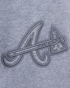 PRO STANDARD Atlanta Braves Neutral Fleece Short  LAB336996-DHG Grey 4