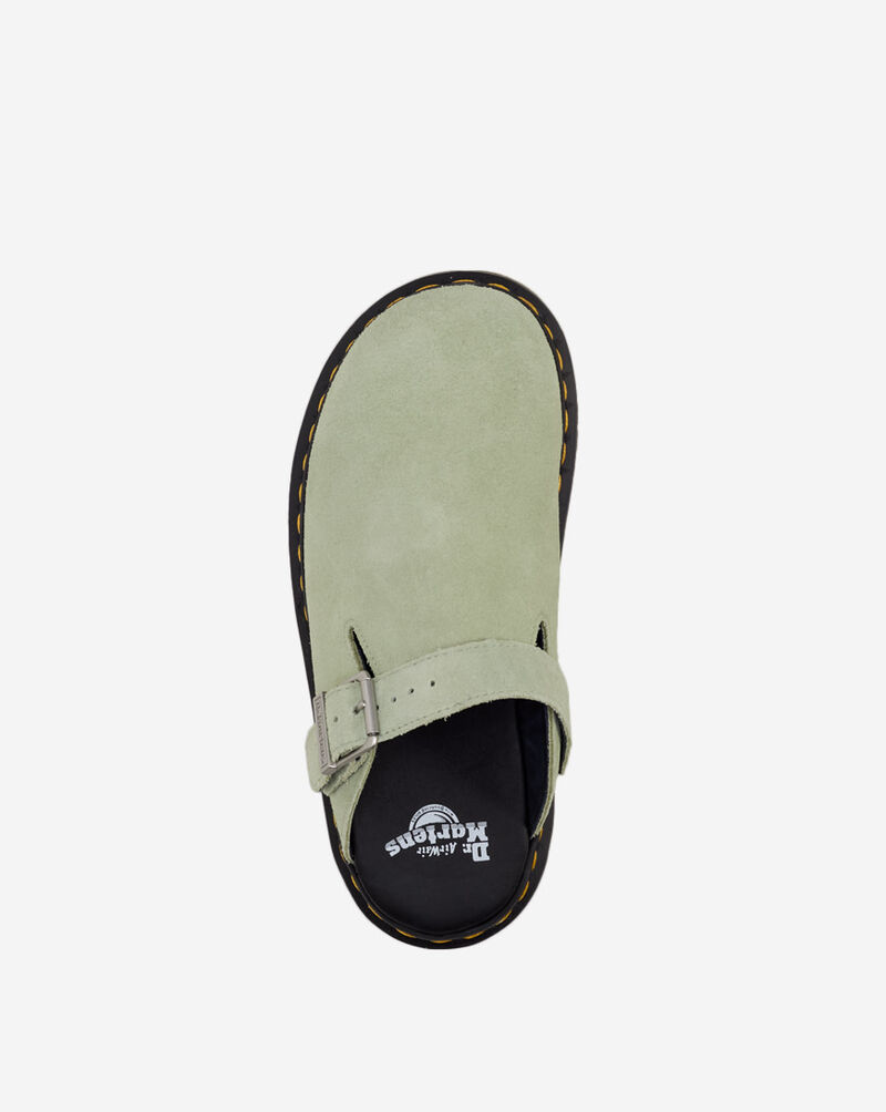 Dr. Martens Zebzag Suede Slingback Platform Mules 31937300 Green 7