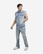 Decibel Pearl Denim Vest DECWJKT035-IND Blue 4