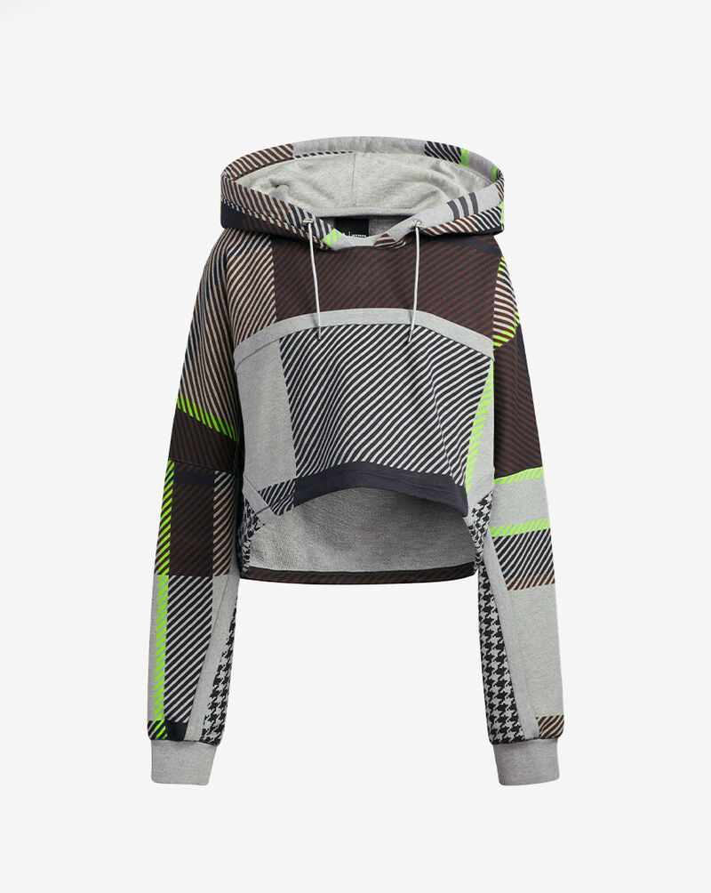 adidas IVY PARK Allover Print Cropped Hoodie HL3996 Grey 4