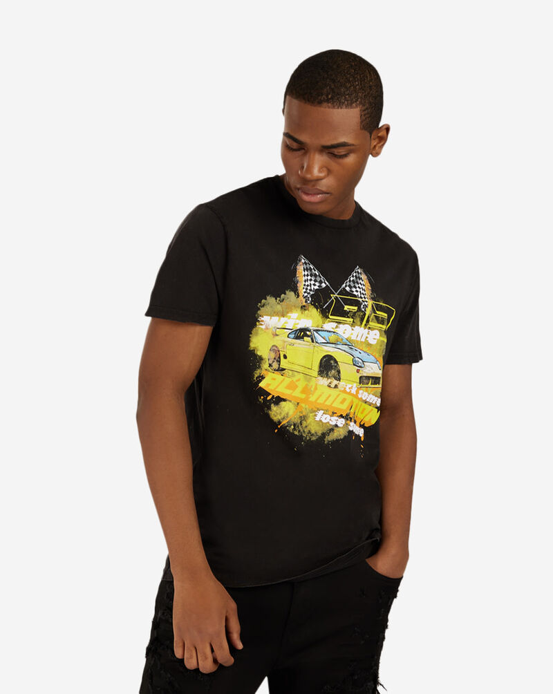 Graphic Tees Racing All Motion Tee MTUS033A Black 1