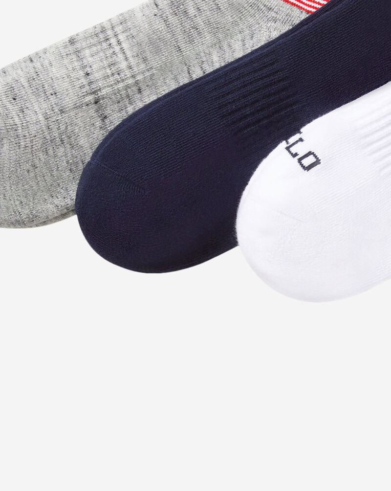 Polo Ralph Lauren Polo USA Quarter 3Pk Socks (L) 824556PK-991 Multi 3