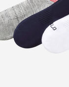 Polo USA Quarter 3Pk Socks (L)