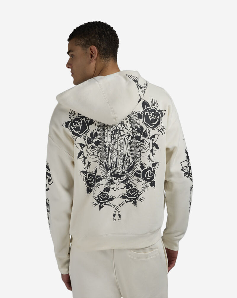 Ed Hardy Mary Full Zip Hoodie EHM13039RS-IVY cream 2