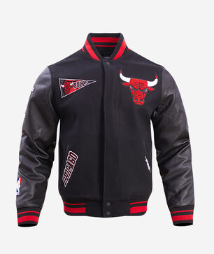 Chicago Bulls Retro Classic Rib Wool Varsity Jacket 