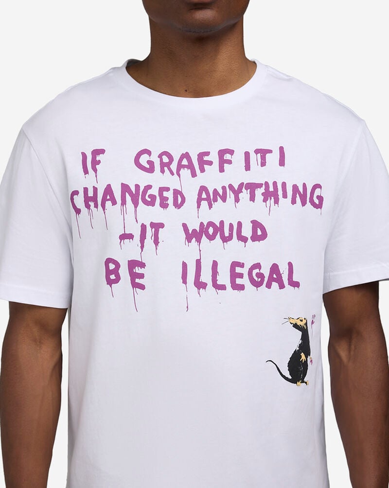 Urban Classics Graffiti Illegal Tee MCUS174-US-00220 White 3