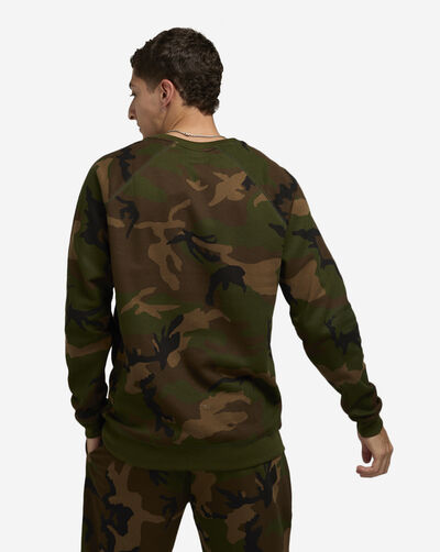 Brushed Fleece Raglan Crew