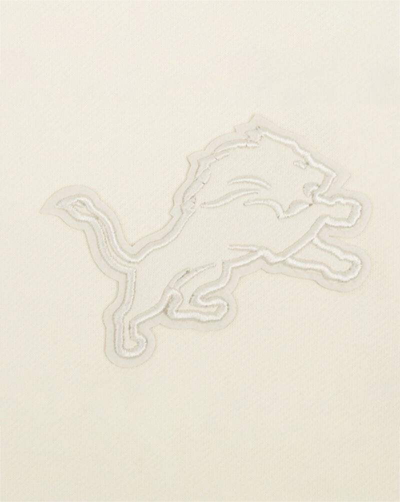 PRO STANDARD Detroit Lions Neutral Drop Shoulder Fleece Pull Over Hoodie FDL545308-EGG cream 2