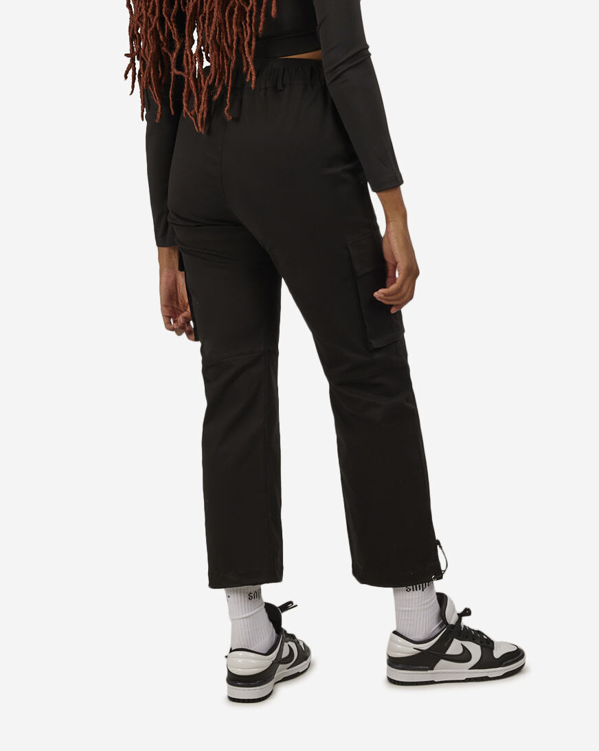 Shop Sixth June Elastic Waist Cargo Pant 34112-BLAC black