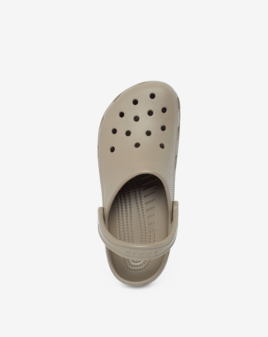 brown beige crocs