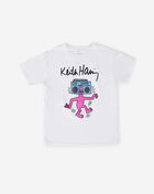 Graphic Tees Grade School Keith Haring Boombox Tee KEYS2798-WHT White 1