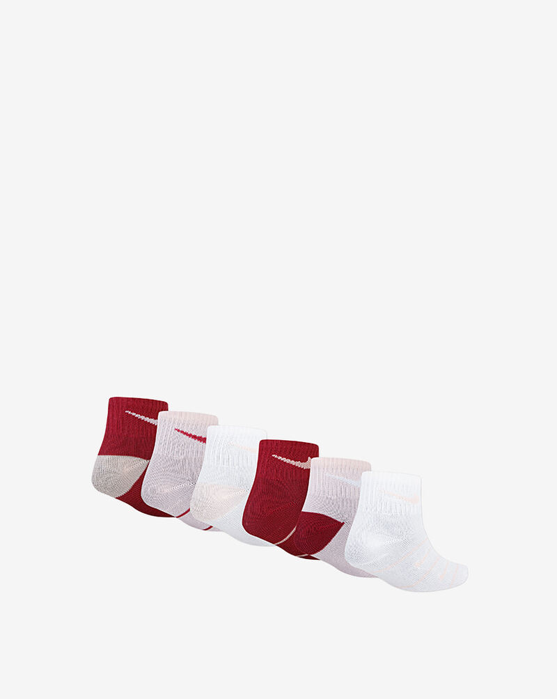 Nike Little Kids' 6PK Ankle Socks (5-7) GN1067-ADZ Red 3