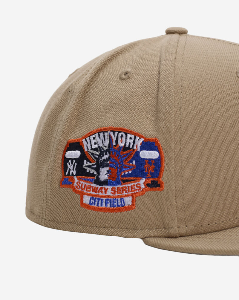 New Era 59Fifty New York Mets Subway Series Fitted Hat 70932572 Beige 2