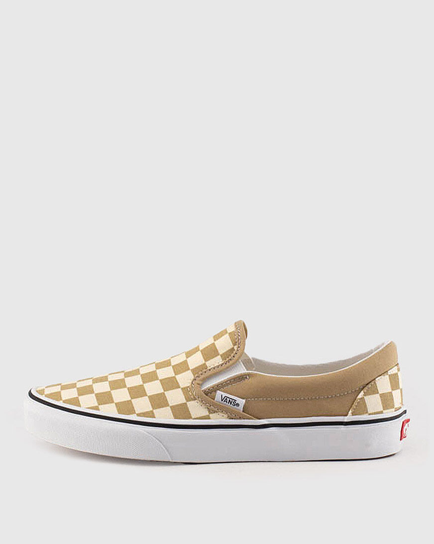 vans tan checkerboard