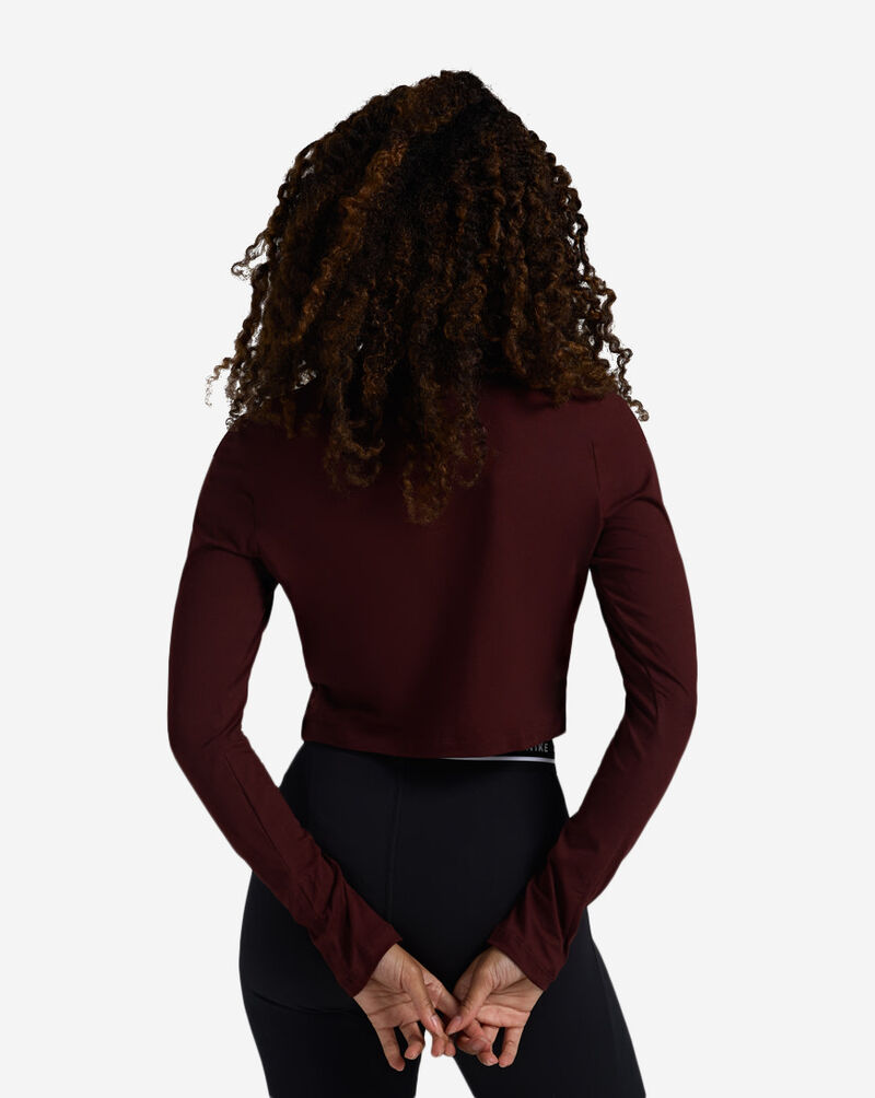 Nike NSW Chill Knit Slim Long-Sleeve Cropped Top HF5322-658 Red 2