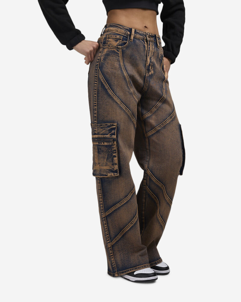 American Bazi Sunburst Washed Denim  RJH-9911 Orange 1