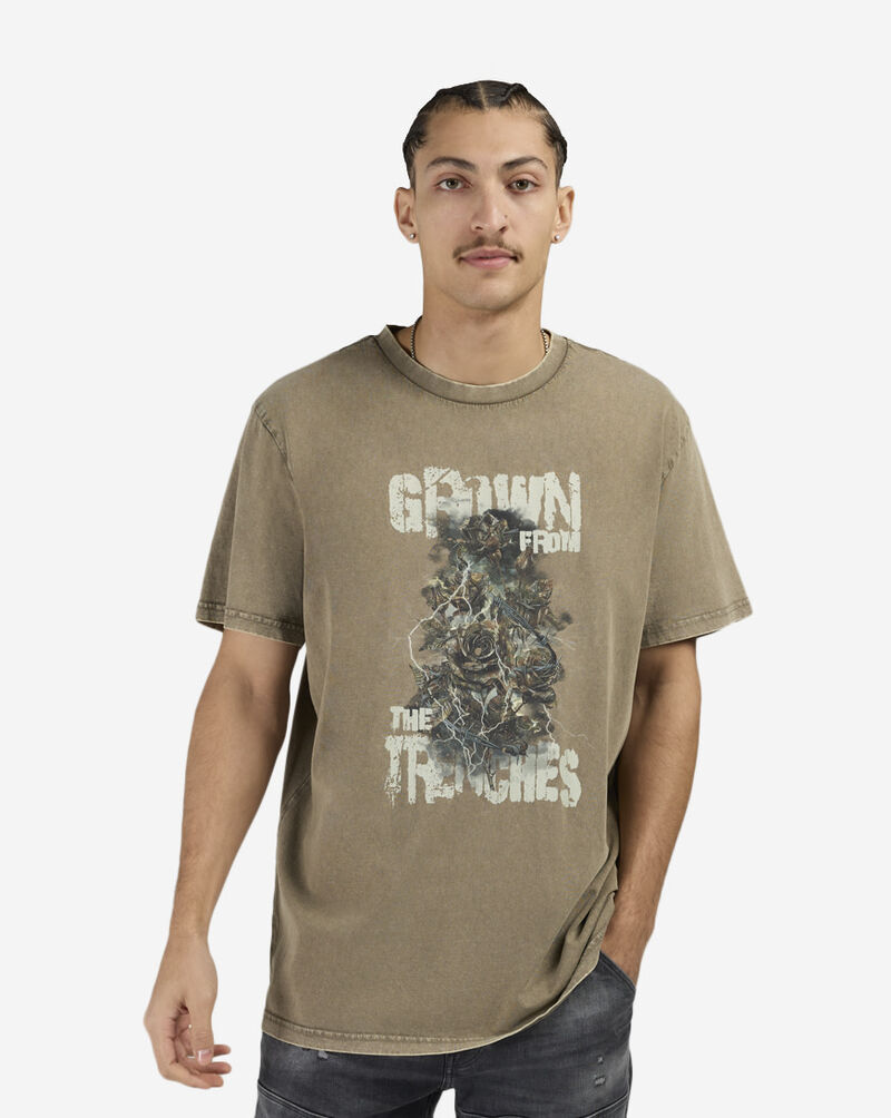 Mister Tee Grown From The Trenches Tee MTUS493A-US-03254 Beige 1