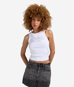 Rhinestone Logo Tank 