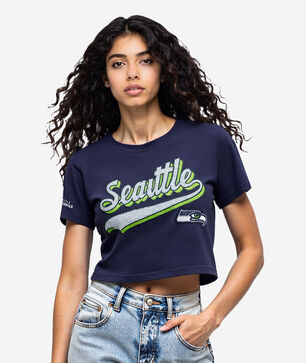 Seattle Seahawks Script Tail Boxy Tee