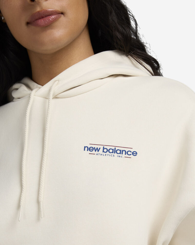 New Balance Reimagined Fleece Oversized Hoodie WT53515-LIN cream 3