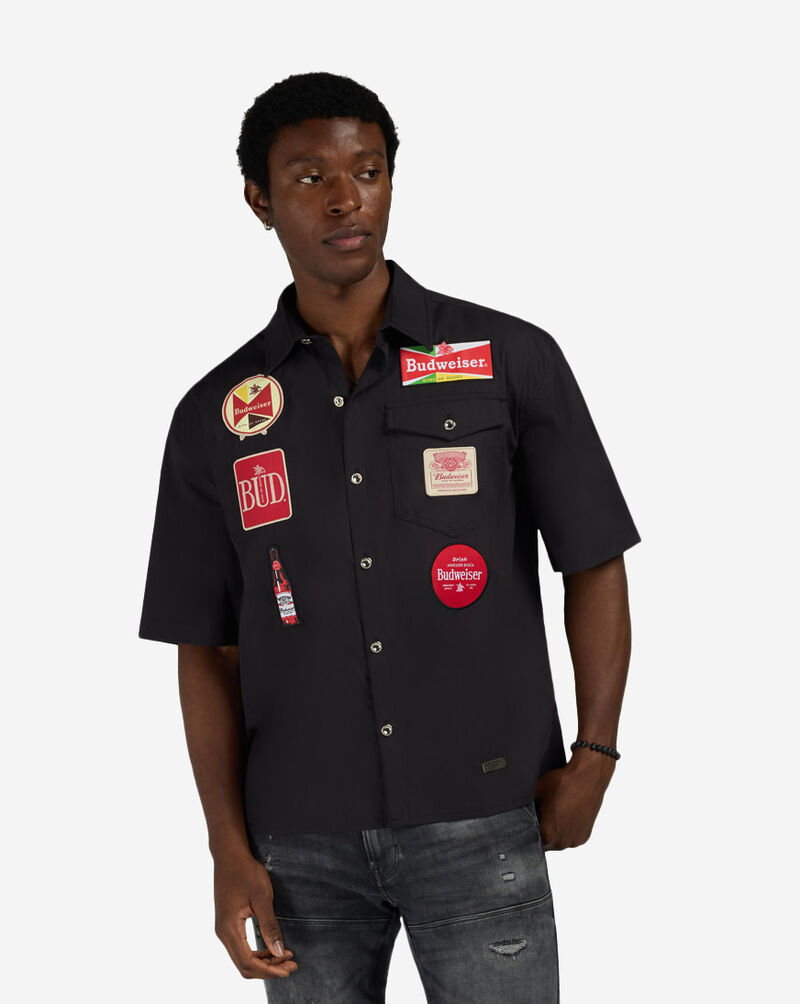 Preme Budweiser Woven Shirt PRWT141-BLK Black 1