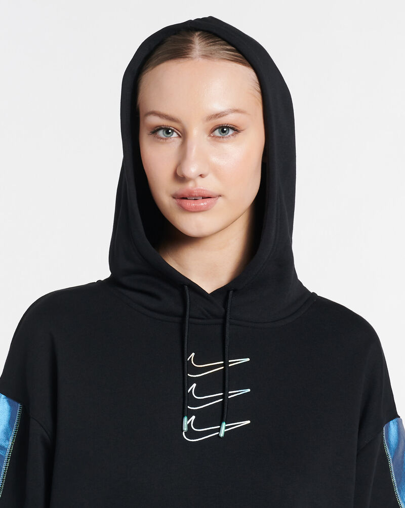 oversized black nike hoodie