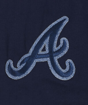 Atlanta Braves Varsity Blues Boxy Tee