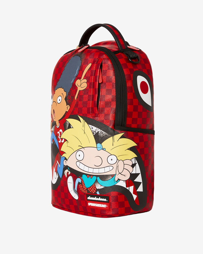 Shop Sprayground Hey Arnold On The Run Shark Backpack 910B4208NSZ red