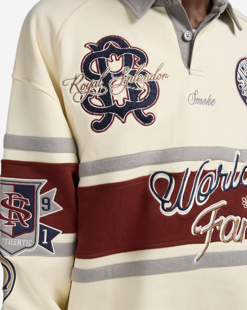 Smoke Rise Ivy Rugby Long Sleeve Tee  FO25571SN-CLK cream 3