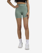 New Balance NB Sleek High Rise Banded 5in Sport Shorts WS51182-DKJ Green 1