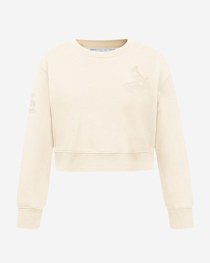PRO STANDARD Big Girls' St. Louis Cardinals Neutral Fleece Crewneck LSCBC314972-EGG cream 1