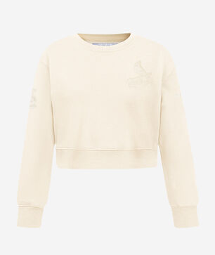 Big Girls' St. Louis Cardinals Neutral Fleece Crewneck