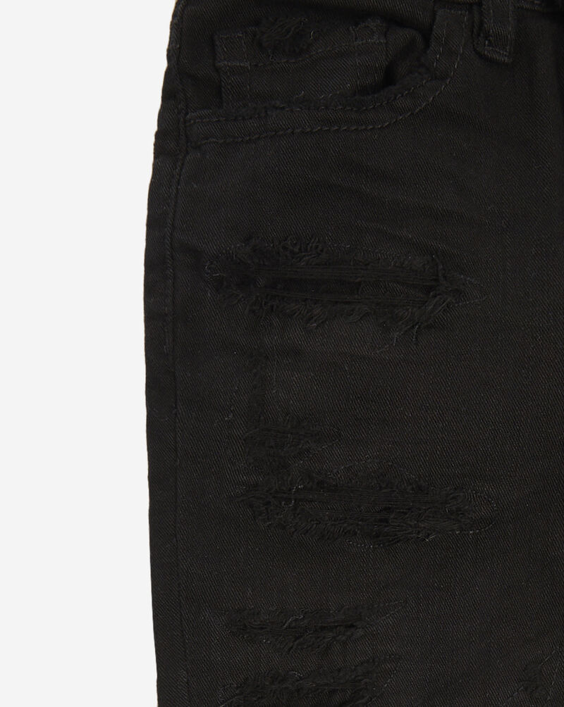 Jordan Craig Kids' Clean Distressed Slim Fit Jeans (2-7) JS975RK-BLACK Black 2