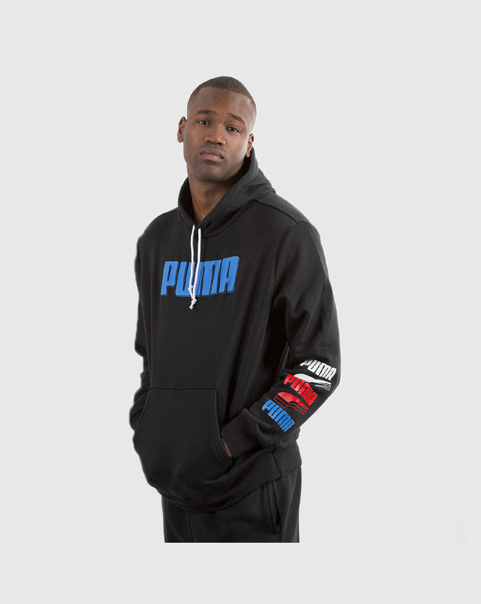 Shop PUMA Rebel Bold Pullover Hoodie 597254-51 black | SNIPES USA