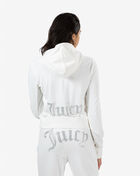 Big Bling Velour Full-Zip Hoodie
