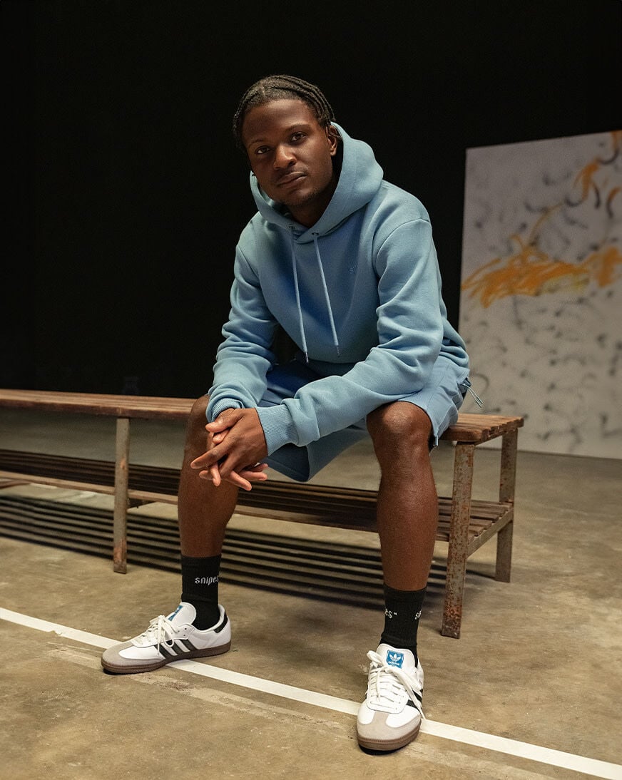 Shop SNIPES Small Logo Essential Oversized Hoodie SNQ124001M EBLU