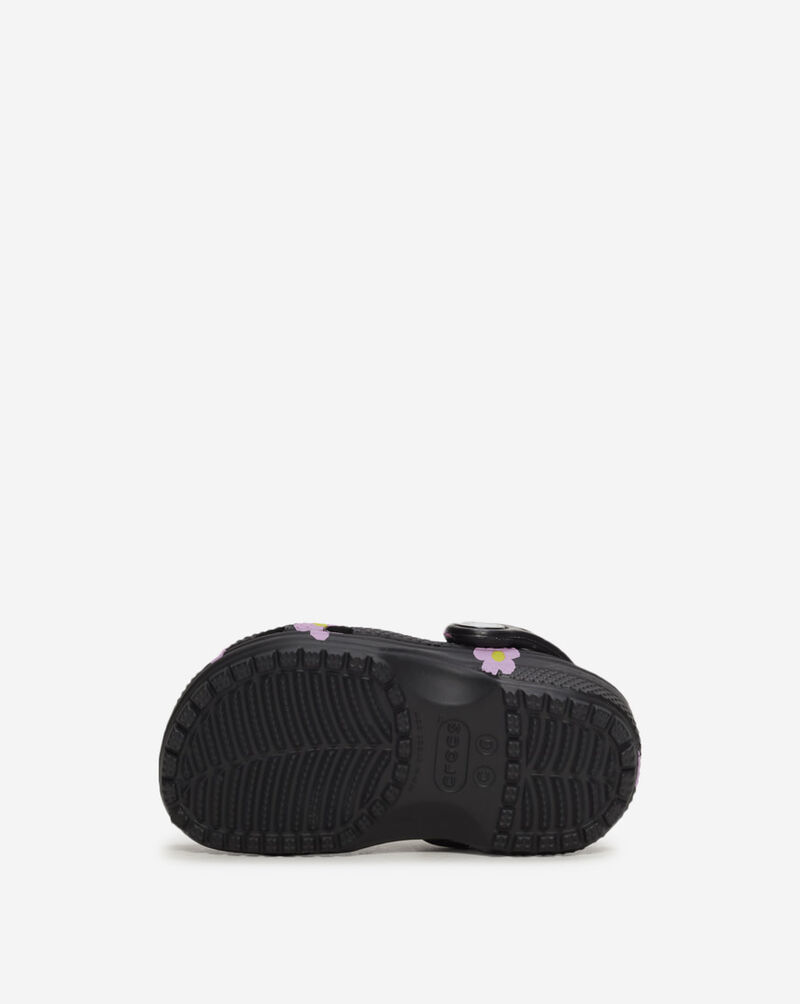 Crocs Toddler Classic Flower Clog 212671-001 Black 6