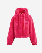 Atlanta Hawks Pink Cloud Faux Fur Jacket