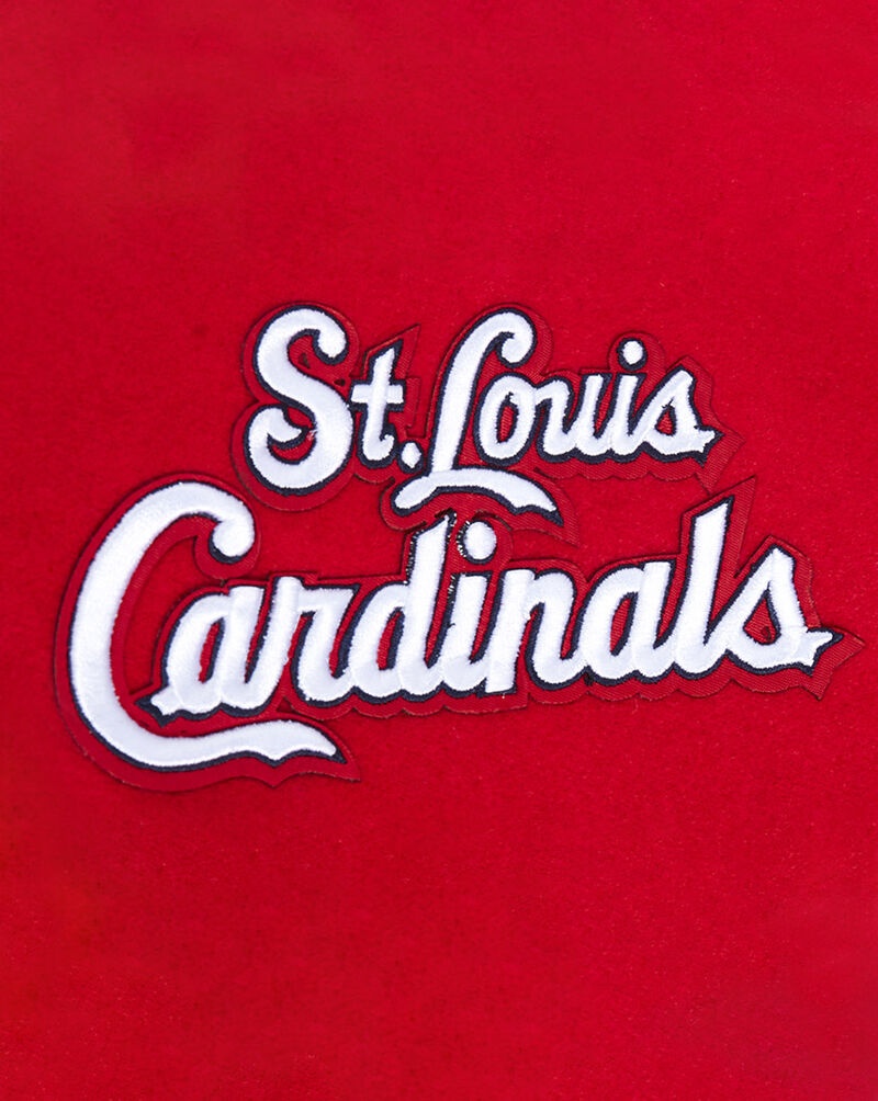 PRO STANDARD St. Louis Cardinals Mashup Rib Wool Varsity Jacket LSC6314671-RWM Red 4