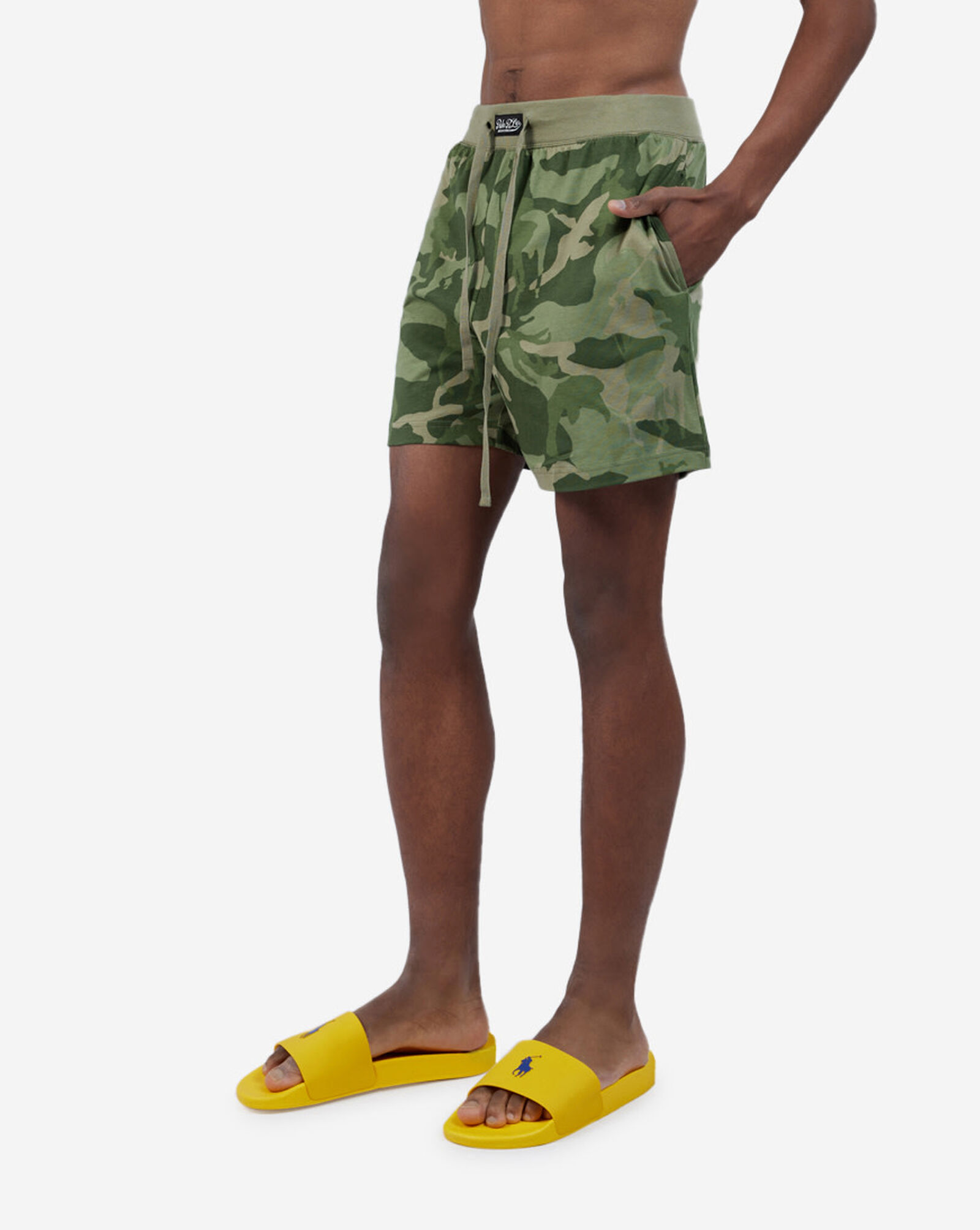 Shop Polo Ralph Lauren Graphic Sleep Shorts PK82RLA8MF camo SNIPES USA