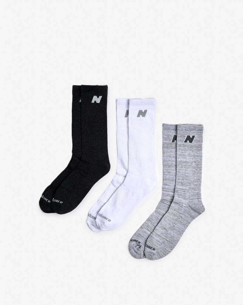 New Balance 3Pk 550 Fashion Lifestyle Crew Socks NBU241CR10-004 Grey 1