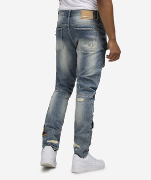 Denim Patch Jeans