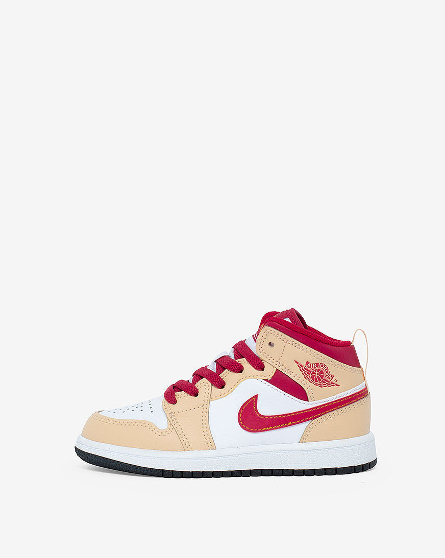 Shop Jordan Pre School Air Jordan 1 Mid 640734 201 beige SNIPES USA