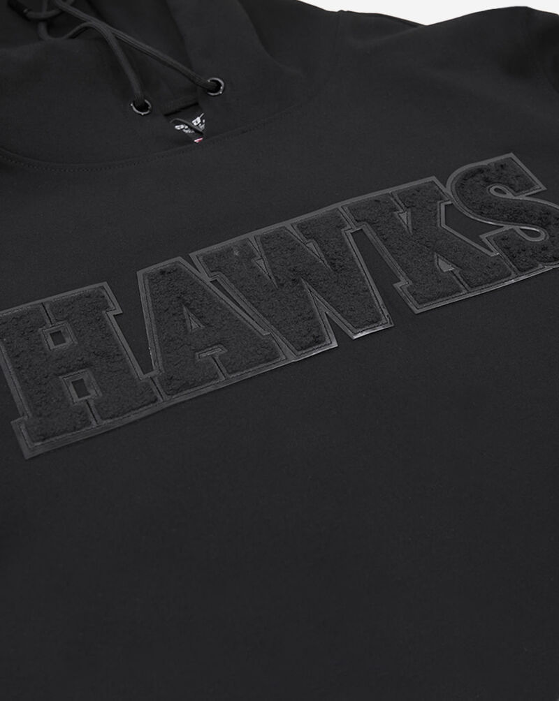 PRO STANDARD Atlanta Hawks Triple Black Double Knit Pull Over Hoodie BAH554594-3BK Black 4