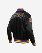 PRO STANDARD Los Angeles Lakers Retro Classic Rib Satin Jacket BLL656003-BKY Black 3